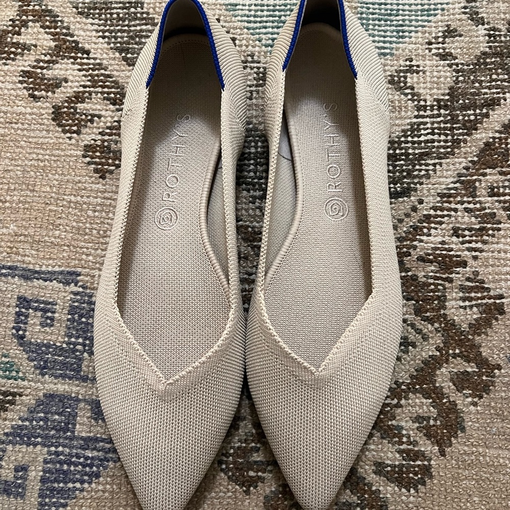 Rothy's Women's The Point Beige Flats